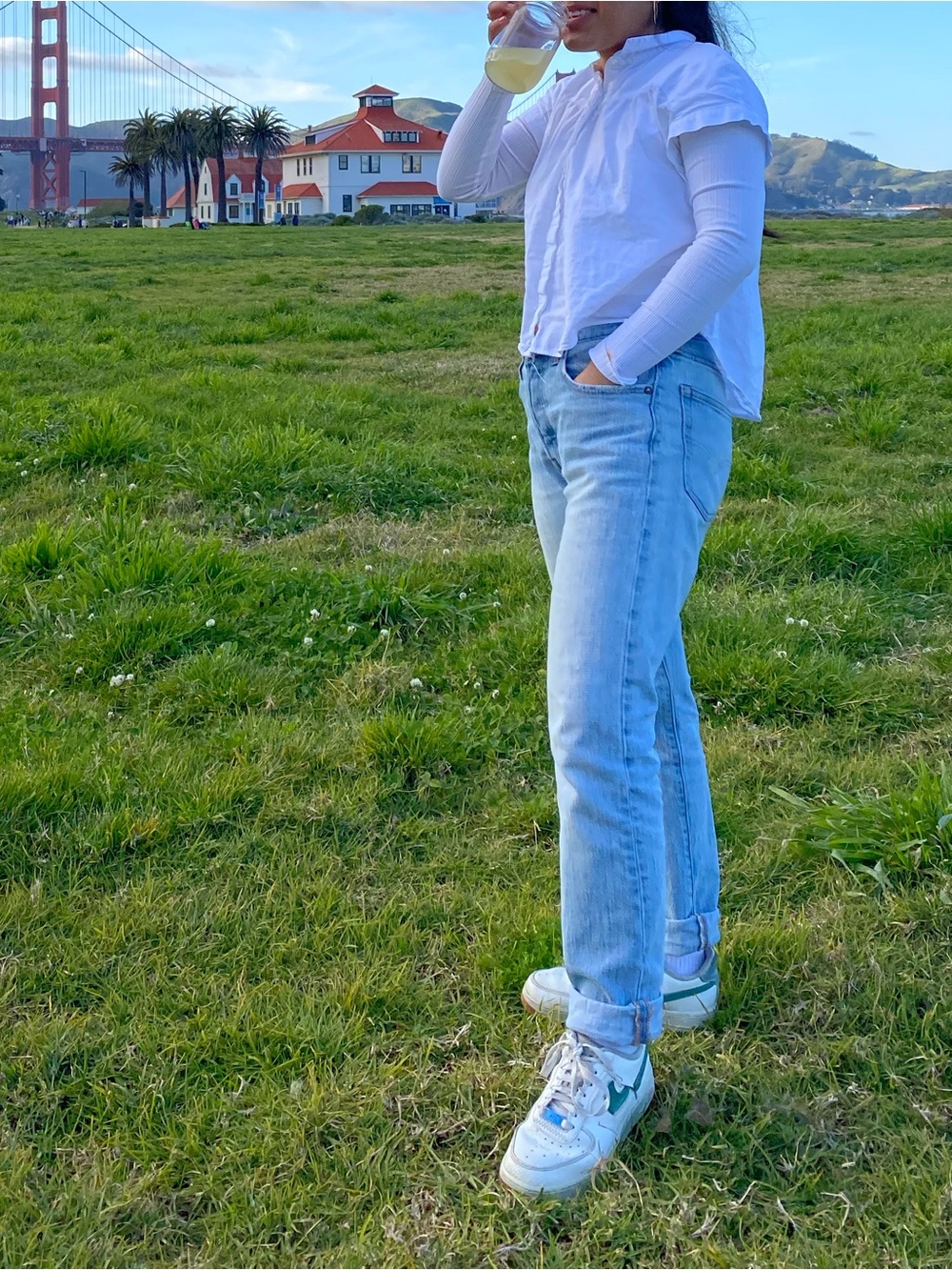 Vintage Levi’s Light wash and distressed